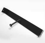 Standard rail components are a powder coated black epoxy paint and are also available in hot dip galvanized if required. Part #...1492 (2 ft.) Part #...1493 (3 ft.) Part #...1494 (4 ft.) Part #...1496 (6 ft.