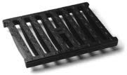 Pedestrian (ADA) Grate Part #... 1504.14 AASHTO H-20 Rated Yes Material... Ductile Iron Open Area... 22% Dim (LxWxT)... 18 x 13.75 x 1.5 Weight... 50.9 lbs. Trim Banded Bar Grate Part #... 1468.
