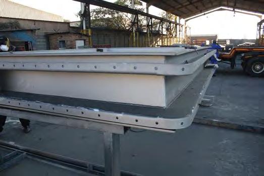 METALWORK FABRICATION SERVICES Metal frame provided by Flextra for smelter