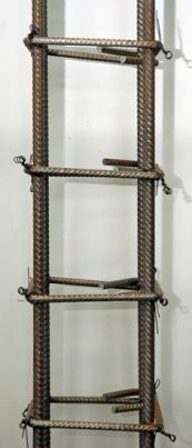 Two longitudinal steel bars at the opposite corner in each column of type A and opposite side of each column of type B were instrumented at