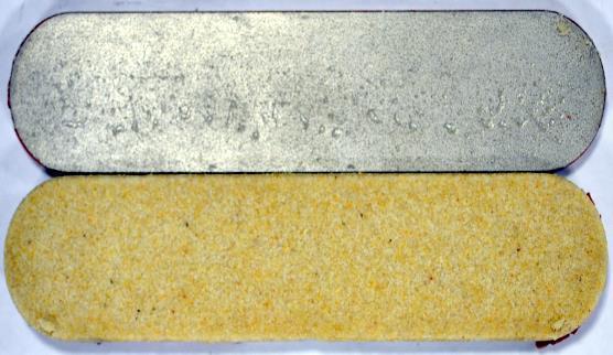 Photographs Figure 7 - Sample A - White Sand sample between steel cores