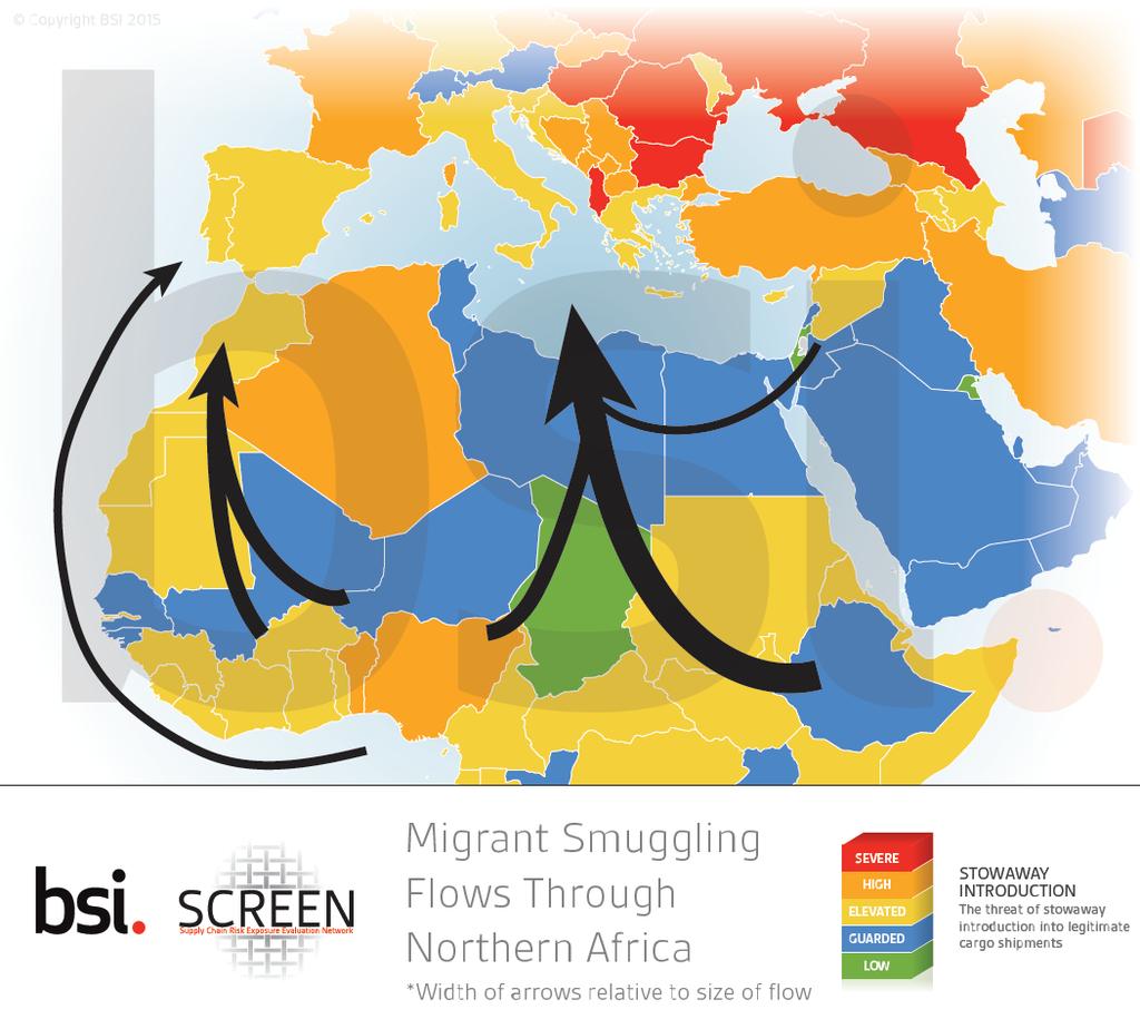 Migrant Smuggling in Northern Africa Northern Africa has witnessed a dramatic rise in