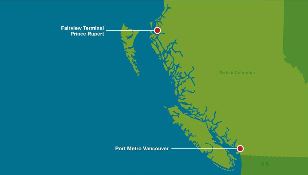 OTHER WEST COAST OPPORTUNITIES OUTSIDE PORT METRO VANCOUVER S JURISDICTION Port Metro Vancouver also considered opportunities outside of its jurisdiction.