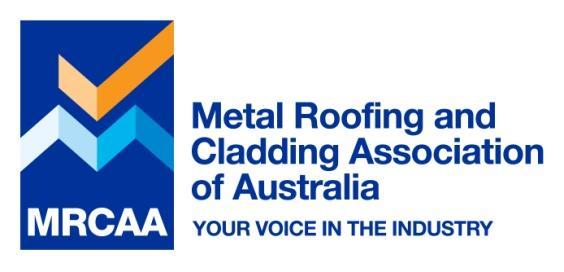 2018 METAL ROOFING AND CLADDING INDUSTRY AWARDS ENTRY FORM Please complete the entry and return to the MRCAA by Friday 21 September 2018 ONE ENTRY FORM PER PROJECT Applicant/s Name: Address: Contact