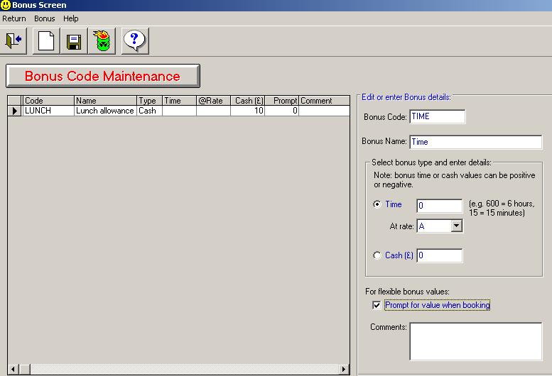 -------------------------------------- Employee File This is where all the employee settings are selected.