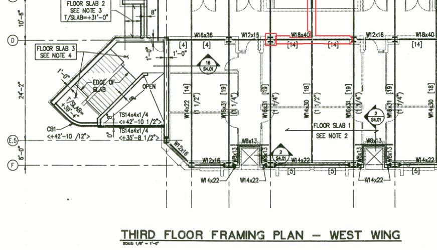 APPENDIX D Plan of 3 rd Floor West