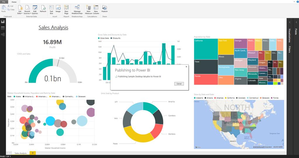Power BI Desktop Feature Share your reports and visualizations with a