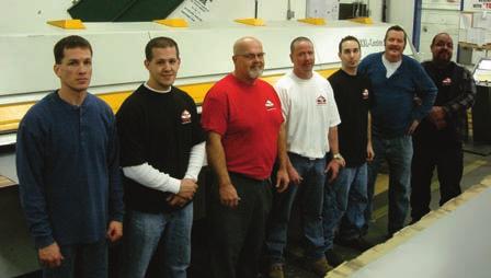 Jim Vihonsky, Dale Hugo, George Mazeika, Greg Kile Office Staff: Fabrication & Warehouse Staff: