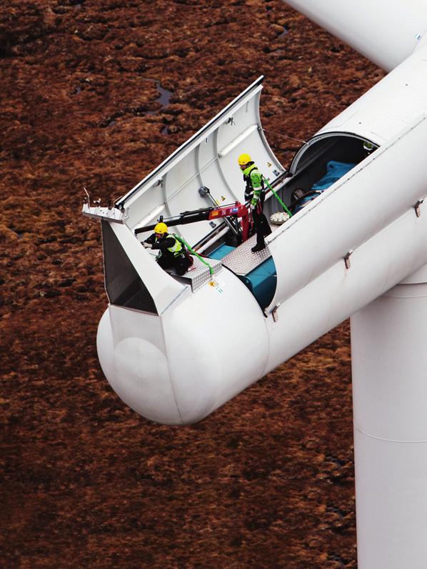 Caring for wind turbines In the service