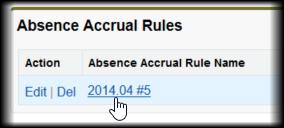 Creating Absence Accruals Automatically Automatically create an absence accrual for all Team Members assigned to an Absence Accrual Pattern at a specific date, enabling accrued values up to that date