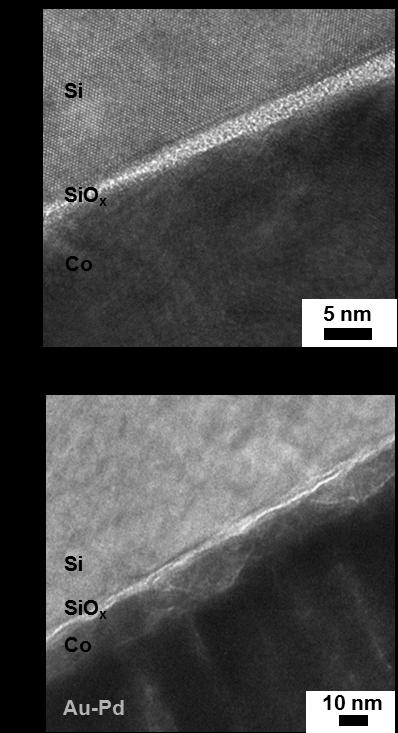 Figure S4. TEM cross-sections of the n-si/co interface.