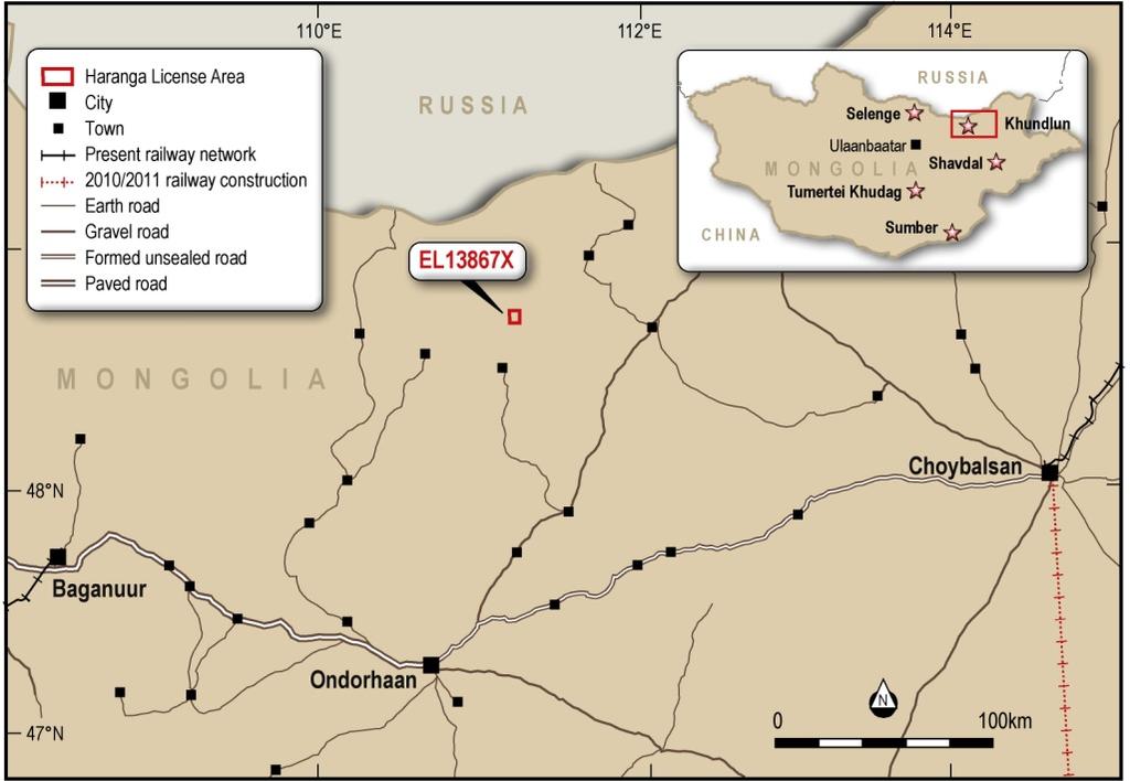 The Company now intends to conduct further geological and magnetic surveys over the very large Tumurtei Khudag project area in order to better delineate some priority drill targets