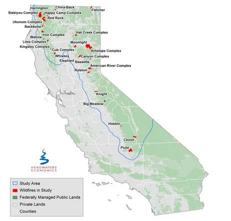 (3) Sierra Nevada Case Study: http://headwaterseconomics.org/wildfire/northerncalifornia-homes-and-cost-of-wildfires/.