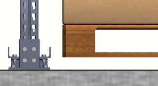 The measurements between guides and standard protectors are as follows: Lane dimensions with