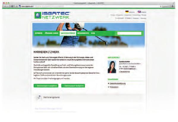 Website Portrait 1 4 Target Group: Experts and management interbranch 5 Publishing Company: ISGATEC GmbH info@isgatec.