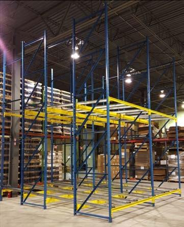 A Structural Pallet Rack Push Back System may feature nested carts, which sit at the front of the beams.