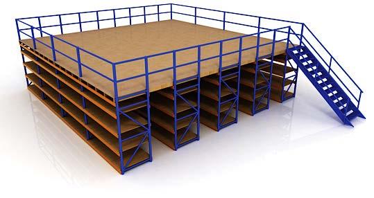 Storcoor.COM 8 Mezzanines Mezzanines are a cost-effective way to allow you to increase storage capacity by turning empty overhead space into usable areas for storage and manufacturing.