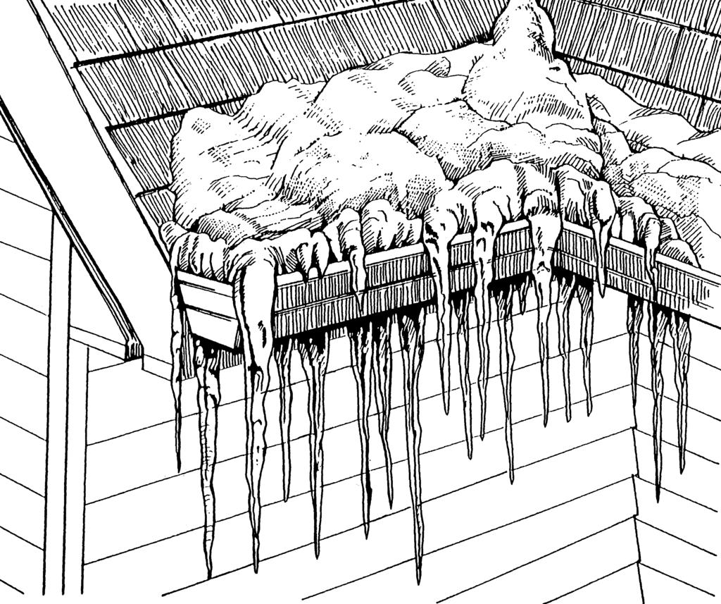 What Are Ice Dams? Ice dams are formed when heat from the inside of a home escapes into the attic and warms the roof decking during the winter.