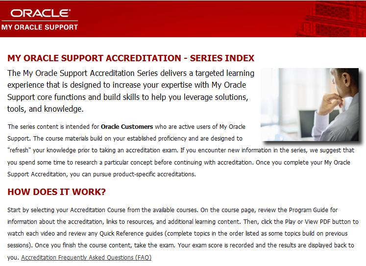 Customer experience 1 Accreditation Series Index Program home page value proposition,