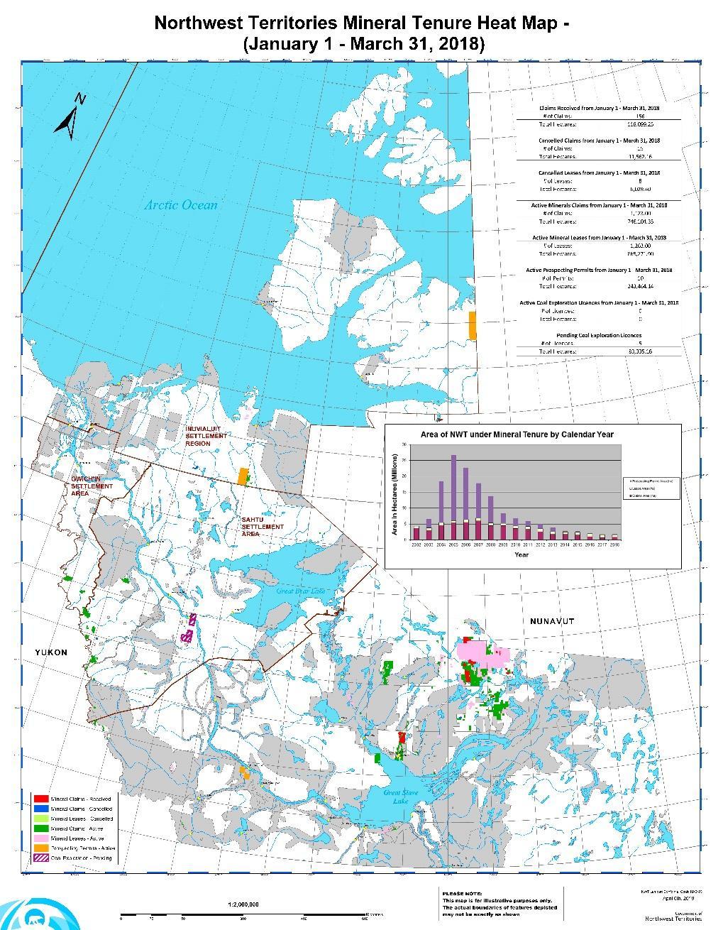 But, we ve closed over 30% of the NWT All the grey is off limits to exploration Conservation Land claims