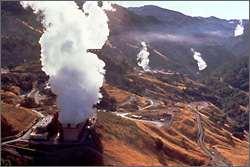 Geothermal Energy Like wind, a geothermal plant s electricity has a