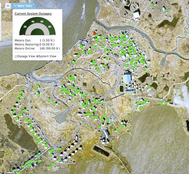 13 Community Dashboard Source : Denis Meiners, Intelligent Energy Systems The Puvurnaq Power Company serves the community of Kongiganak, a traditional Yup'ik Eskimo village of 439 permanent residents.
