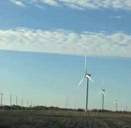 with a wind turbine.