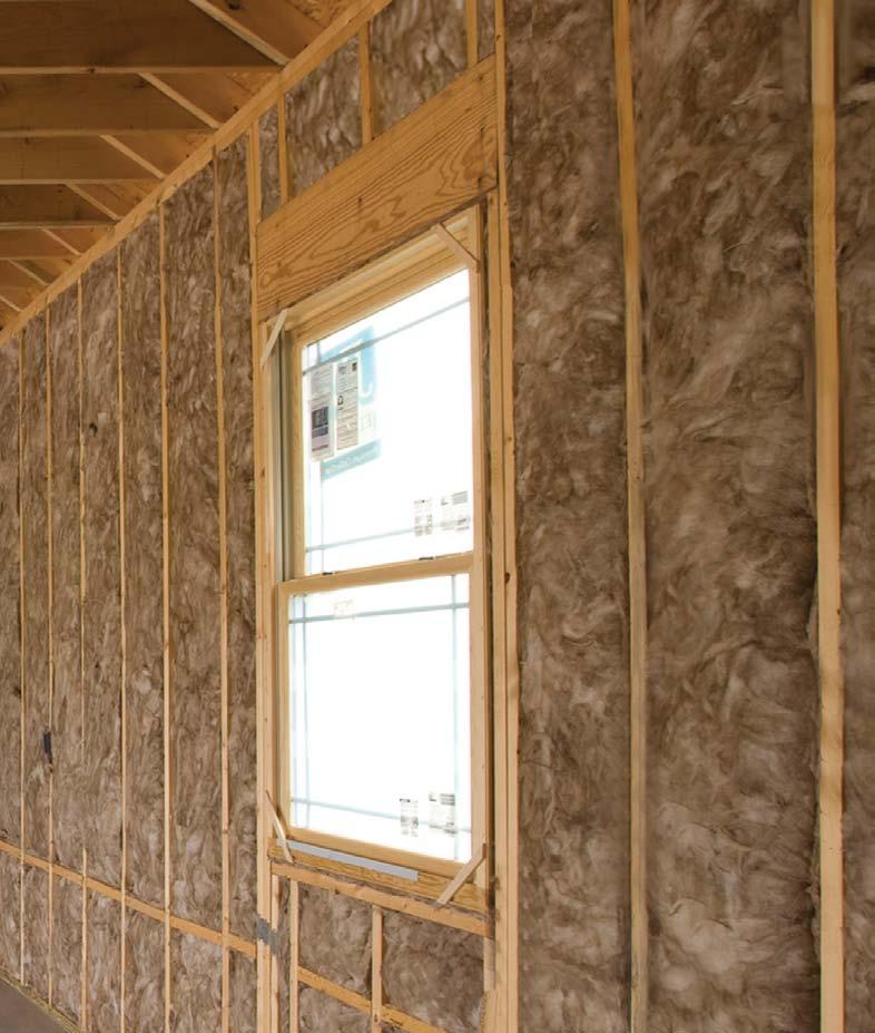 EcoBatt insulation is naturally brown assures no phenol, formaldehyde, acrylics or artificial colors are used in the manufacturing process.