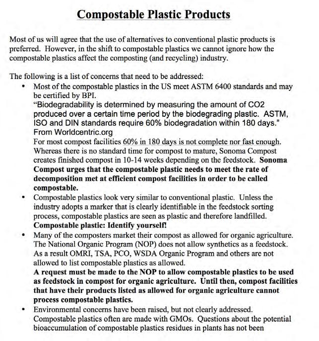 Compostable Plastics Many Do Not Decompose Identification