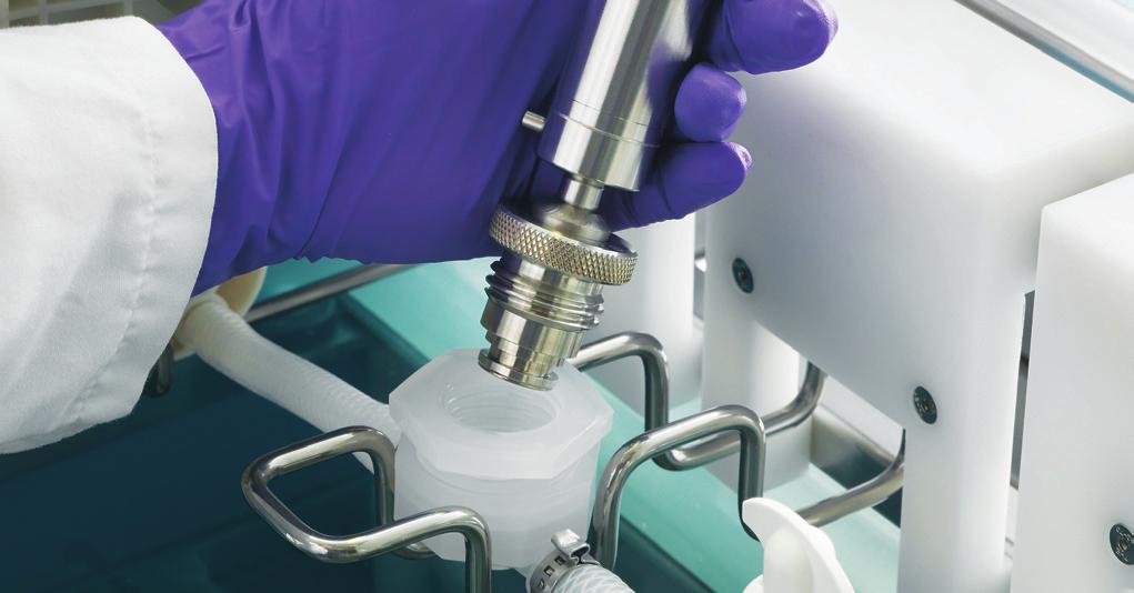 A LLDPE septum provides the barrier between the process fluid and the transducer that eliminates the need to clean sensors while eliminating the risk of contamination.