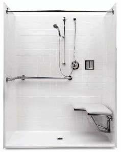 60 SHOWERS 1 4 2 1 2 3 4 5 6 Choice of Surface Materials Seamless and Sectional