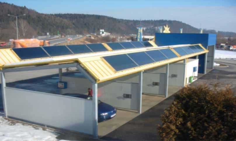Solar car wash plant, Köflach, Austria