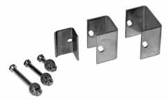 Accessories Mounting Clips Stainless steel mounting clips secure jacketed tubing to brackets or tubing trays. Clips consist of a 6 bolt and nut and two 6 washers.