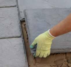 grout  backing and Fast Point jointing compound