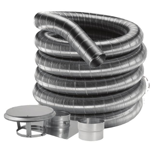 Stainless Steel Flexible Relining DuraFlex 316 DuraFlex 316 Top Plate/Cap Kit Kit includes: Top Plate with welded Storm Collar, and Cap, plus DuraFlex SS Connector, and DuraFlex 316 length.