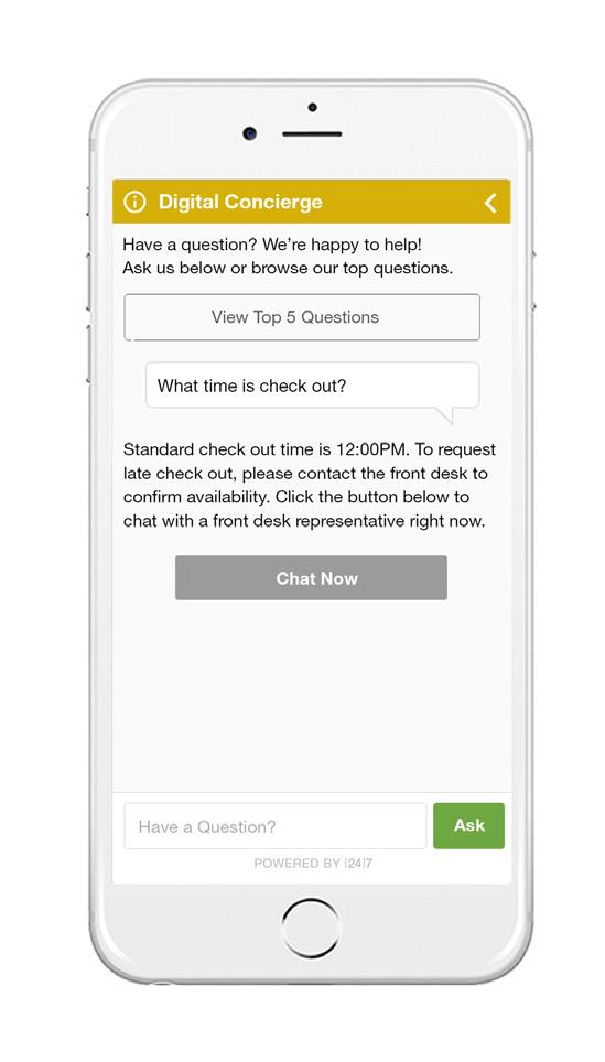 By using the virtual agent as a filter for all guest questions, you re able to free up reservation and customer agents as well as the on-site concierge to deal exclusively with the more complex