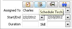 The Equipment PM Scheduler and Task Scheduler can automatically schedule jobs for you if you have Auto-Schedule turned on.