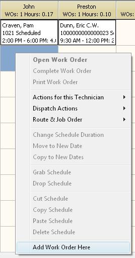 this as Reverse Scheduling since you are scheduling the job before you create the work order.