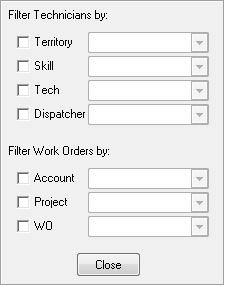 1. Select the Filter options you prefer, including any combination of the above fields. 2. Use the drop-down on each option to filter to the specific records you are looking for. 3.