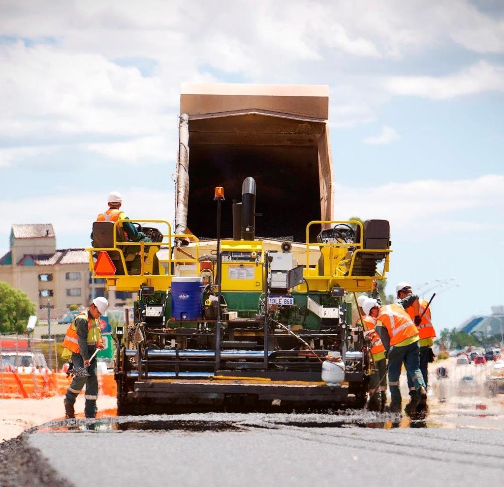 Great Eastern Highway Upgrade $350 Million Main Roads WA Largest use of recycled material on any WA state road with 43% of imported material being recycled Project