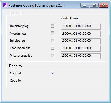 Print Log Ledger In this procedure you can print ledgers/accounting orders for the retrieved log records A separate ledger/accounting order is printed for the respective log type Each ledger type is
