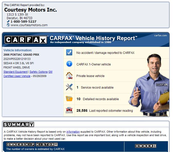 Use CarFax to Show the Strengths of Your Vehicles Keep with every