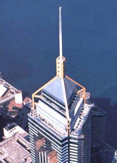 The tower top incorporates a mast, which is constructed of structural steel tubes with