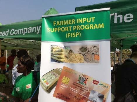 Zambia s flexible e-voucher ISP Government pilot program in 13 of 108 districts in 2015/16; expanding to 39 districts in 2016/17 Uses pre-paid Visa card; agro-dealers must have point of sale machines