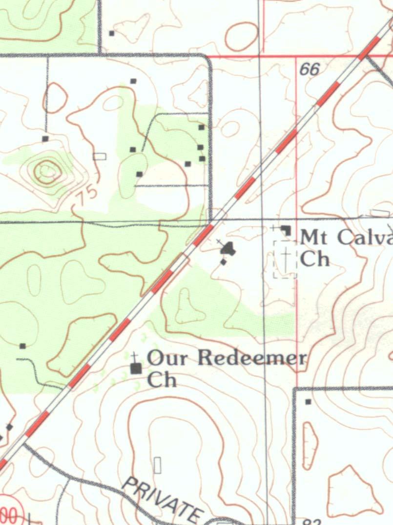 N Review USGS quadrangle map