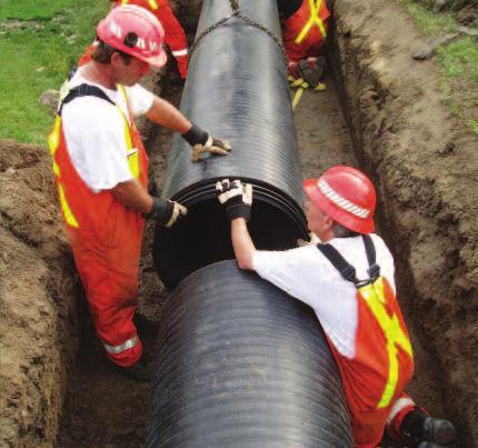 wall technology to create a lightweight engineered pipe with superior load bearing capacity.