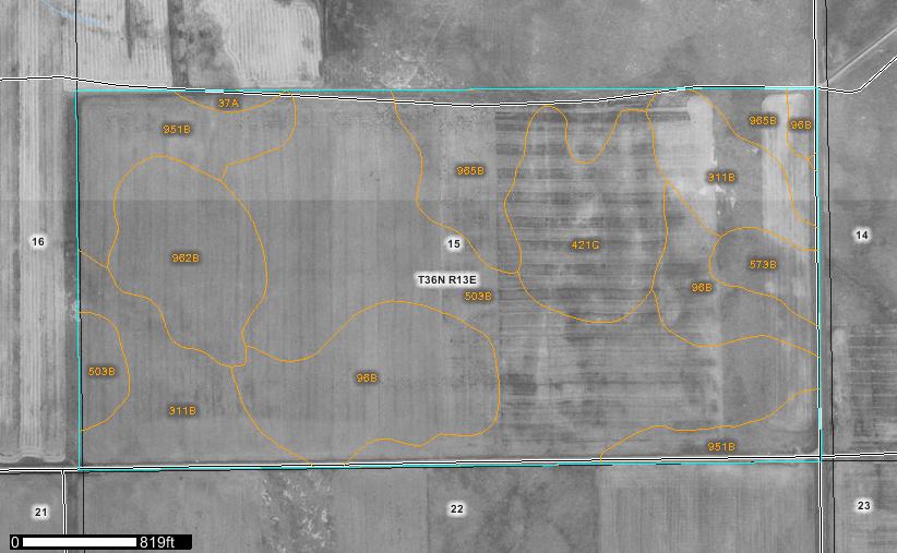 Appendix : Farm Map and Rotation Plan, Courtesy of Vilicus Farms, Havre, MT (VB grower) Field Layout / 0 Crop Plan Field I:. acres FSA Farm / Tract Numbers: 8 80 Non-Organic Crops Pasture...9 W.9.8..9 8.