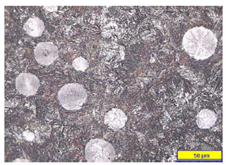 International Conference on Systems, Science, Control, Communication, Engineering and Technology 767 Figure 14.b: Photomicrograph of Grade 5 ADI. Specimen was etched with 5% Nital.