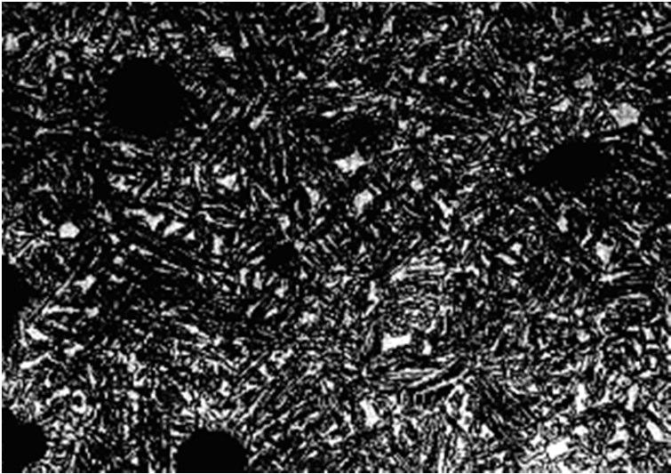 of carbon, the nucleation of ferritic plate rather than their growth is favored, resulting in a finer structure.