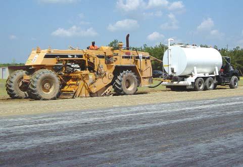 The soilcement can be mixed-in-place (like CMS) using on-site soils or mixed in a central plant using selected aggregate.